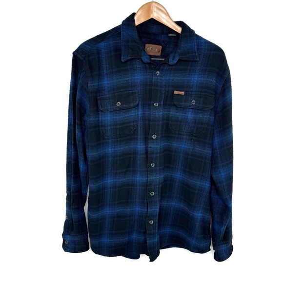 Orvis Other - Orvis Navy and Black Plaid Shirt Jacket with Pockets Medium